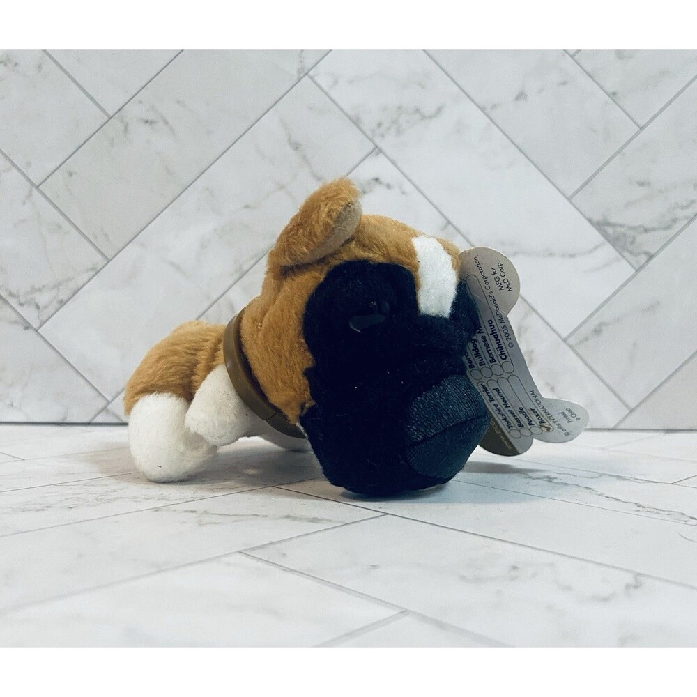 Vintage 2004 McDonalds Happy Meal Toy The Dog Artlist Plush Miniature Boxer